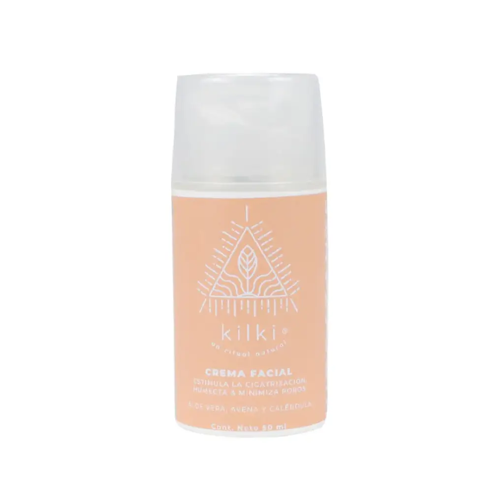 Crema Hidratante Facial; Caléndula, aloe Vera & Avena 