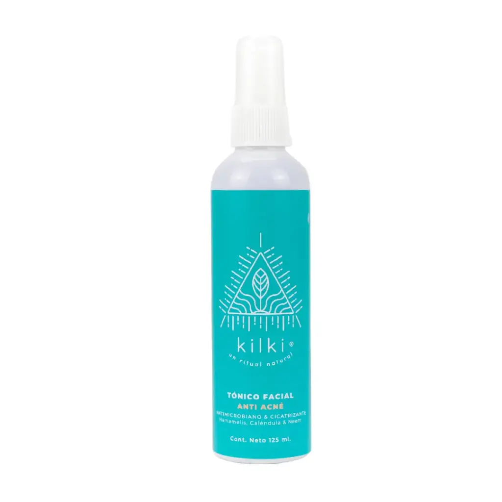 Tónico Facial Antiacne; Aloe Vera, Neem y Caléndula. 