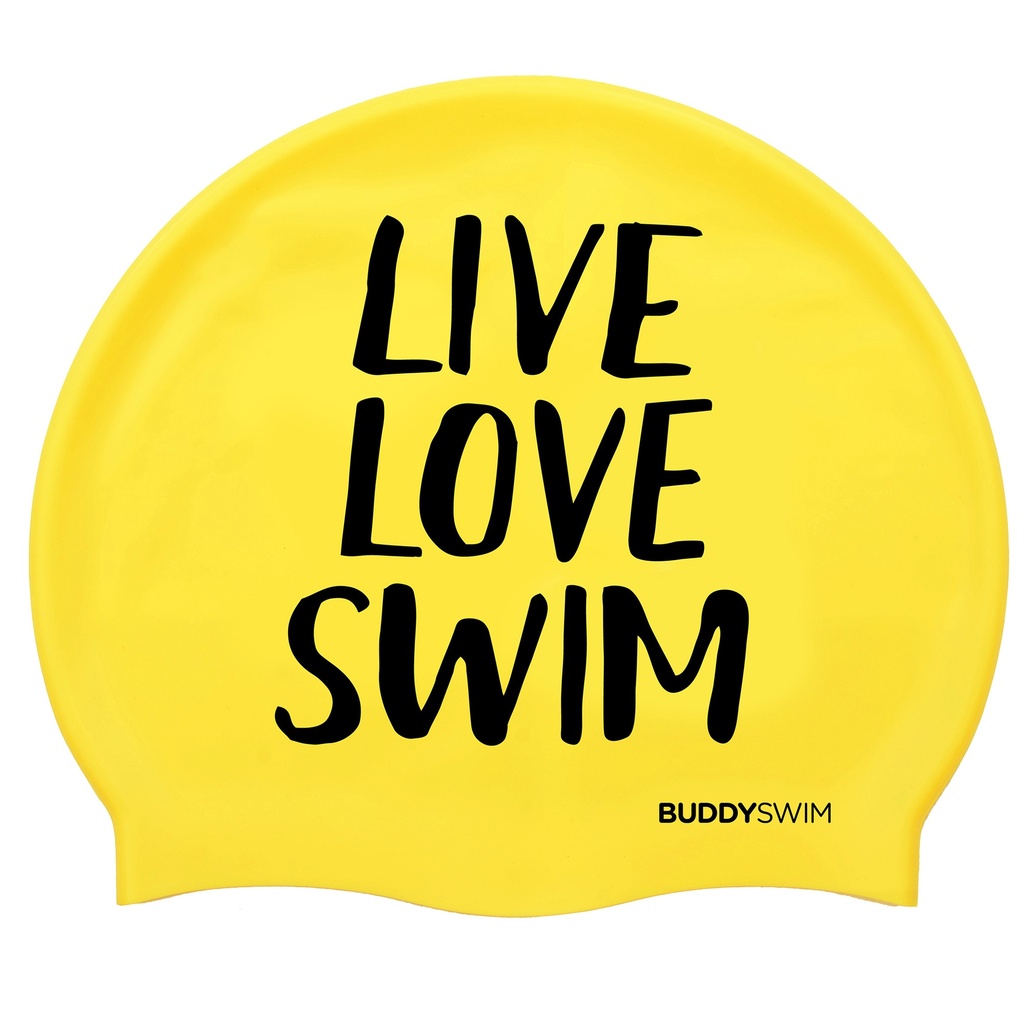 Gorro Silicona Buddyswim LLS Amarillo 