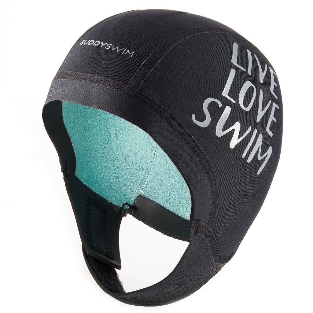 Gorro Neopreno Buddyswim Trilaminate Warmth 2.5mm, Negro,Talla:M 